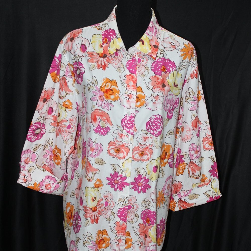 Westbound Floral Wrinkle Free Blouse